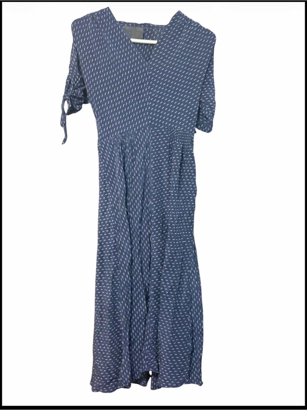 No. 6 Store 100% Silk Polka Dot Midi Dress Handmade USA Size 1 Boho Minimalist